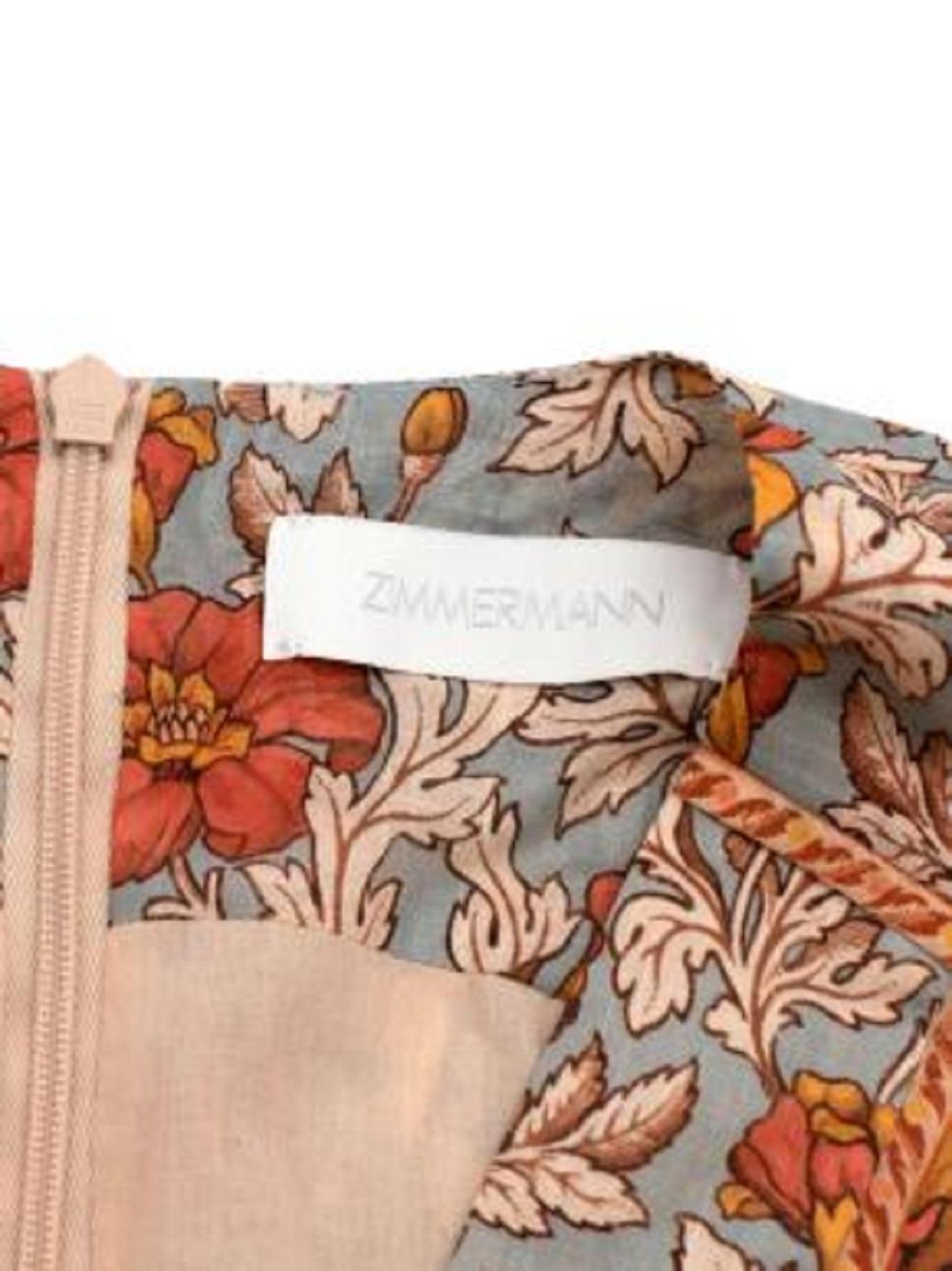 zimmermann blue floral dress