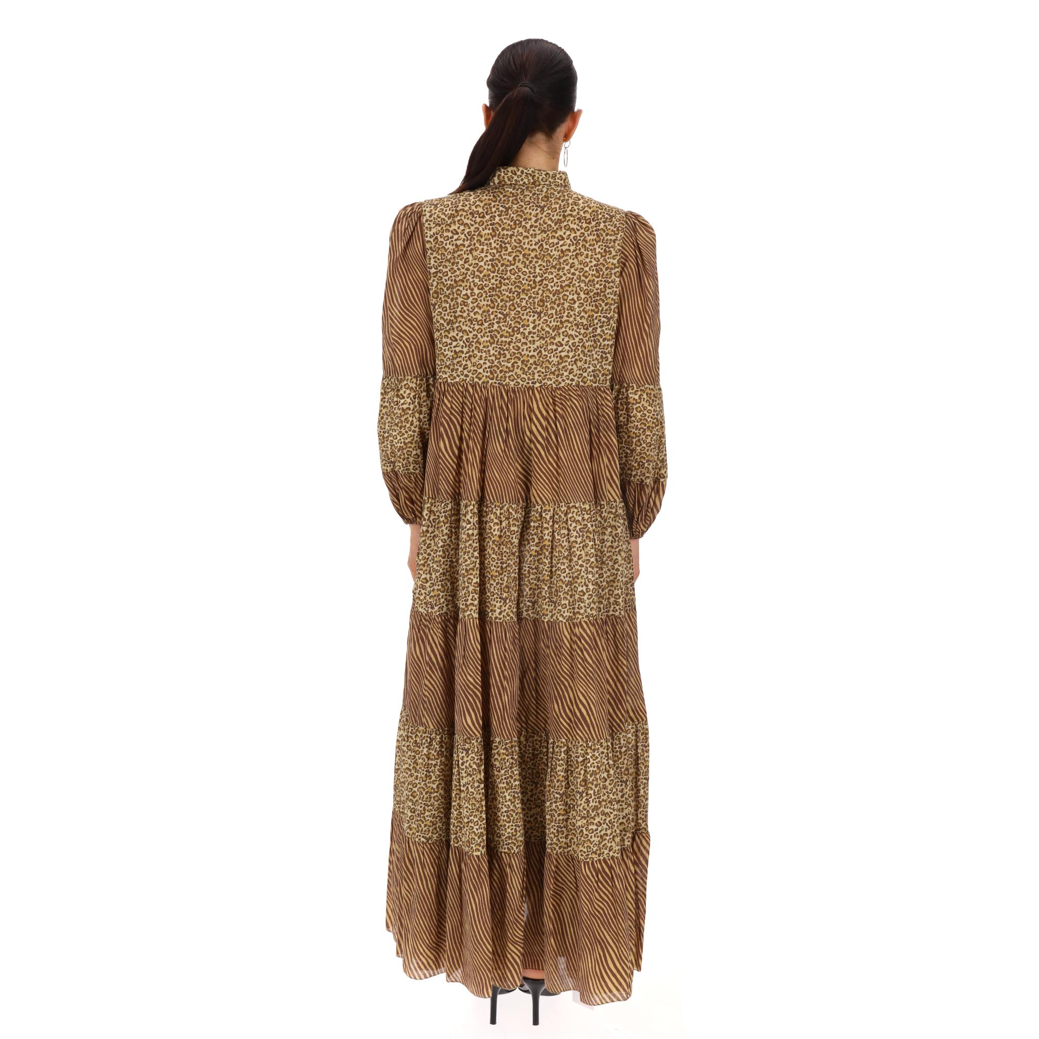 Maxi abito in cotone con stampa animalier di Zimmermann In condizioni ottime in vendita a London, GB