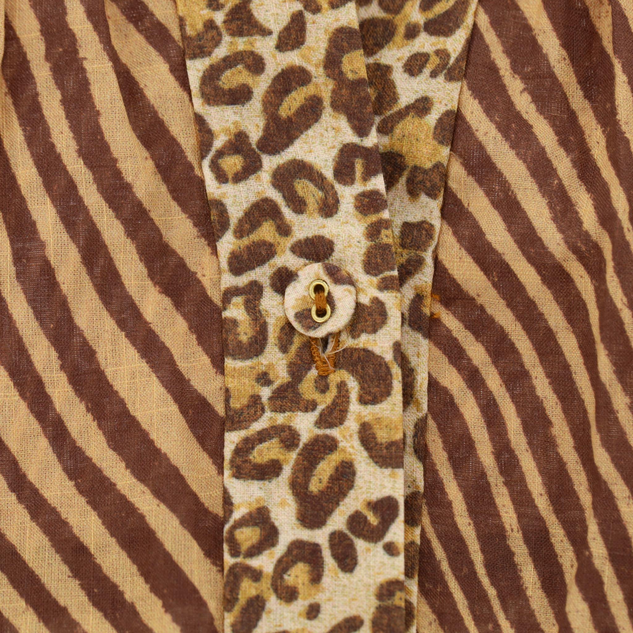 Donna Maxi abito in cotone con stampa animalier di Zimmermann in vendita
