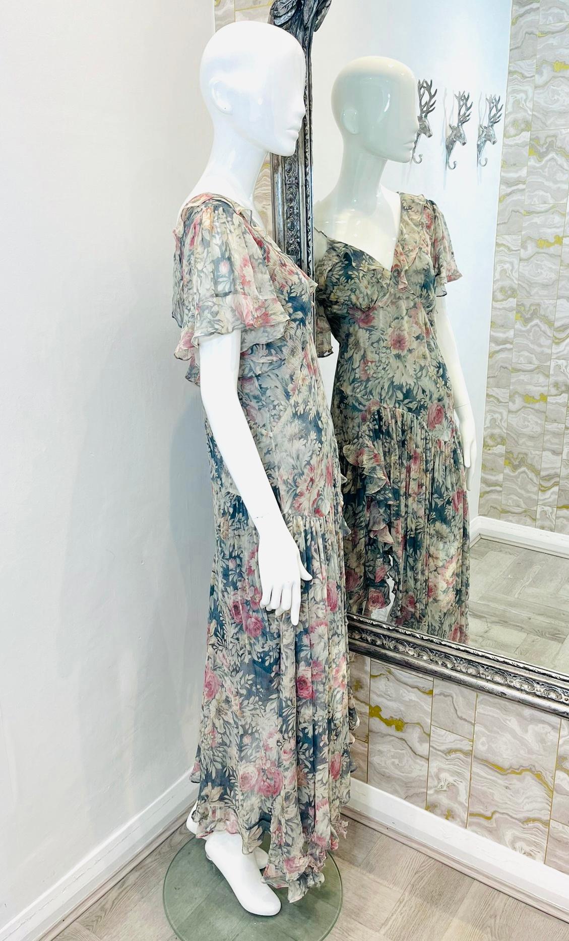 Zimmermann Asymmetric One-Shoulder Silk Dress In Excellent Condition In London, GB