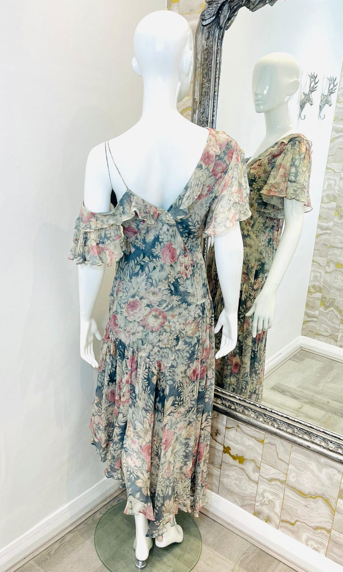 Women's Zimmermann Asymmetric One-Shoulder Silk Dress