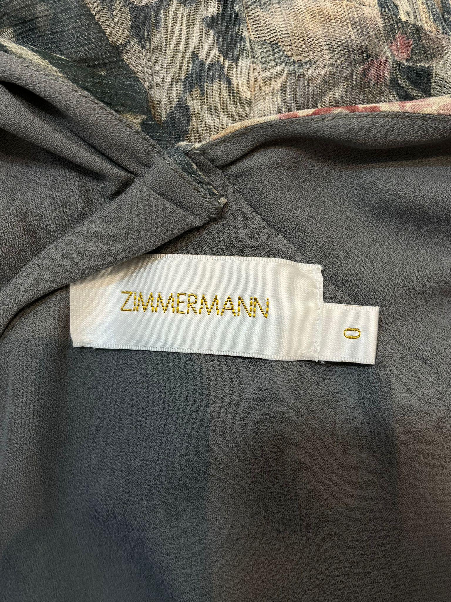 Zimmermann Asymmetric One-Shoulder Silk Dress 1