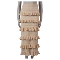 ZIMMERMANN beige 2024 MATCHMAKER RUFFLED POINTELLE MIDI Falda S