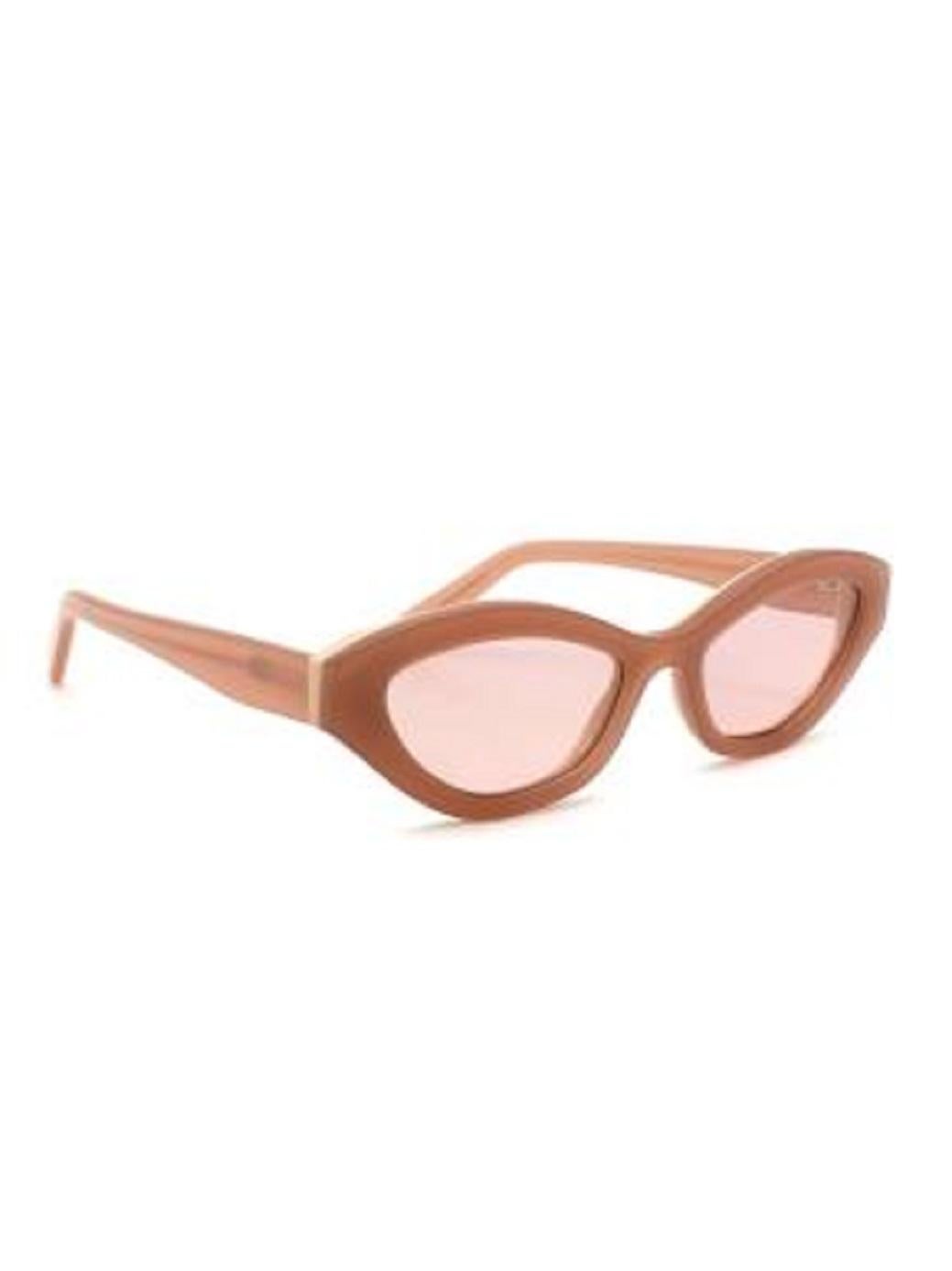 Zimmermann Beige acetate Prima cat-eye sunglasses In Excellent Condition For Sale In London, GB