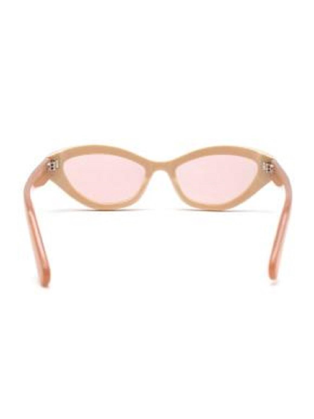 Zimmermann Beige acetate Prima cat-eye sunglasses For Sale 2