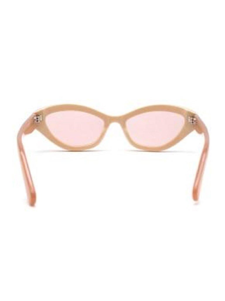 SL657 Cat-Eye Beige Acetate Sunglasses main image 1