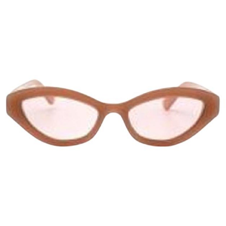 Zimmermann Beige acetate Prima cat eye sunglasses For Sale at 1stDibs
