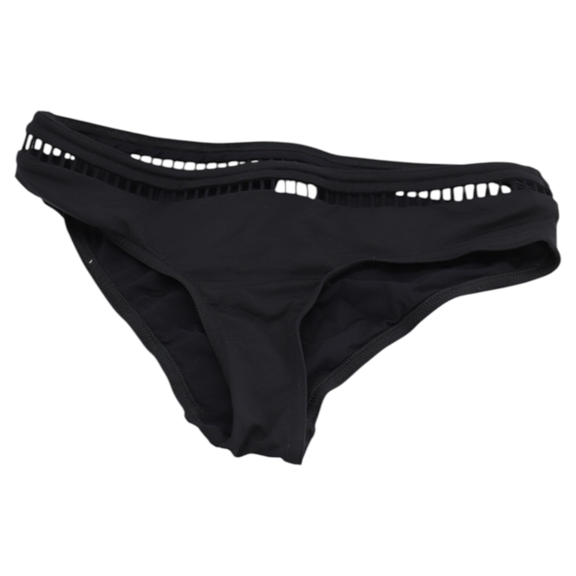 Slip da bikini Zimmermann Bellitude in nylon nero in vendita
