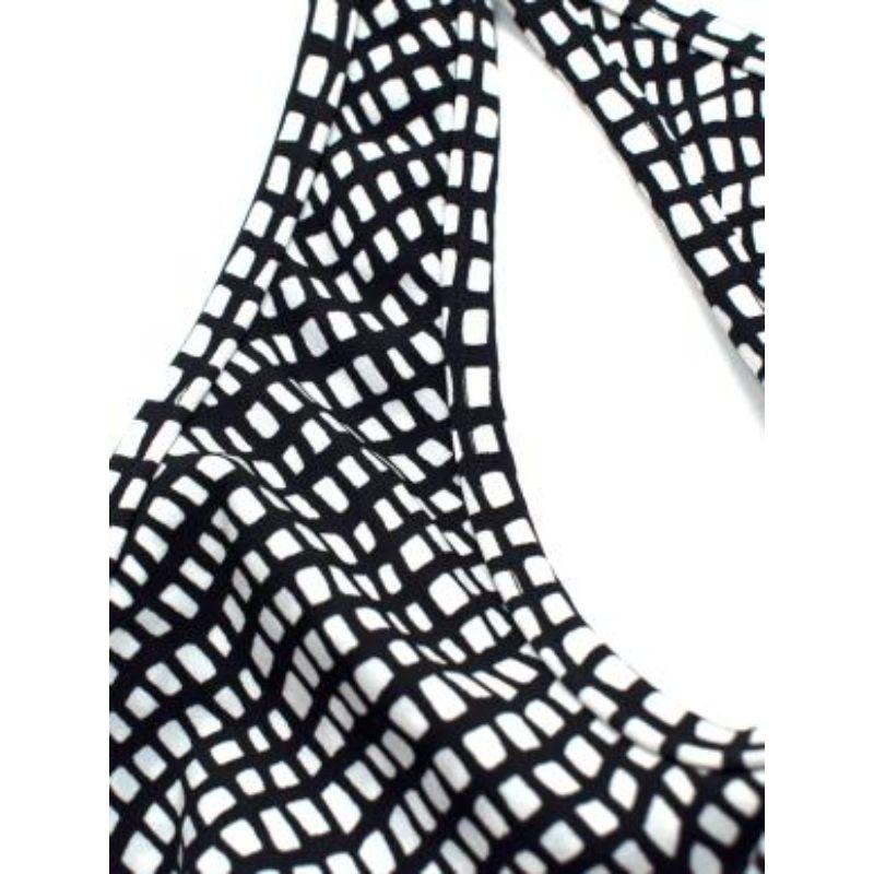 Zimmermann Black and White Patterned Halterneck Bikini For Sale 1