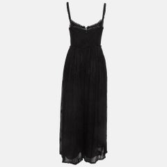 Zimmermann Black Broderie Anglaise Silk Lace-up Jumpsuit M
