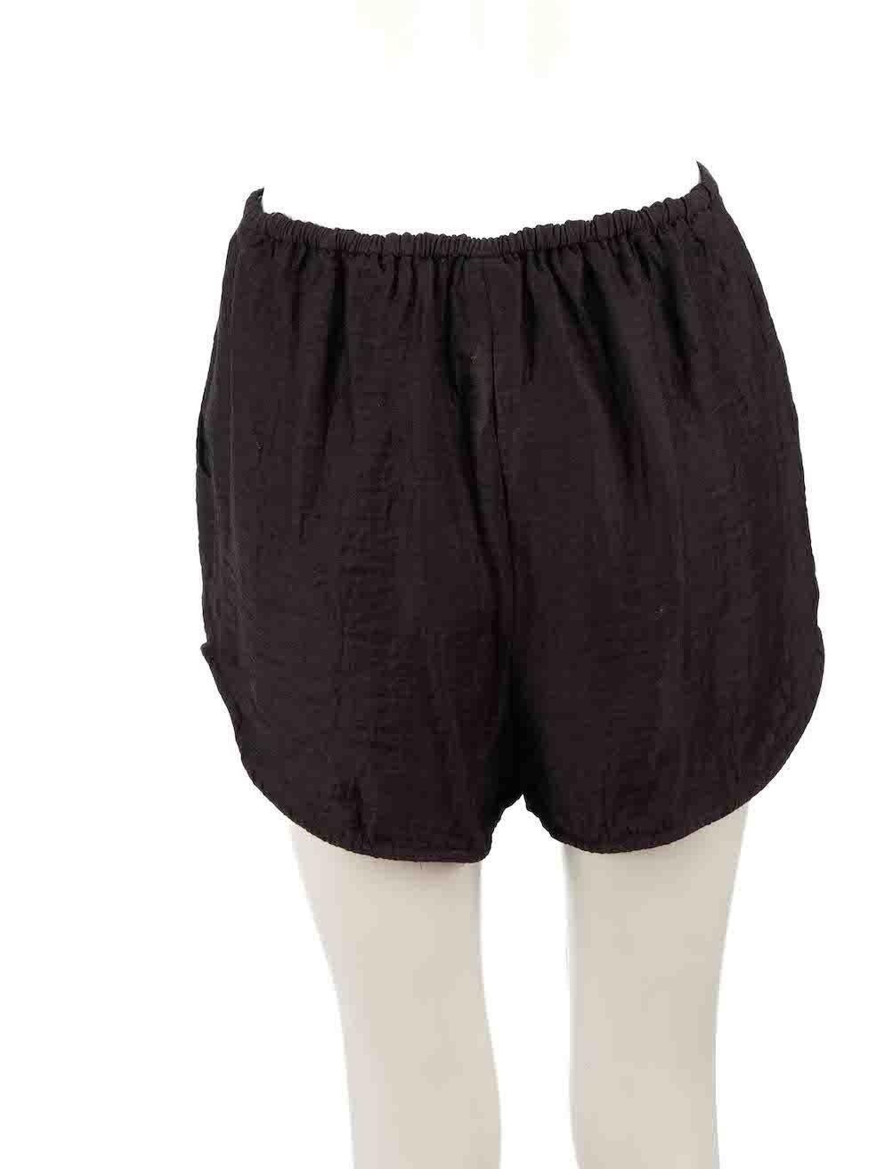 Zimmermann Black Elasticated Shorts Size S In Excellent Condition In London, GB