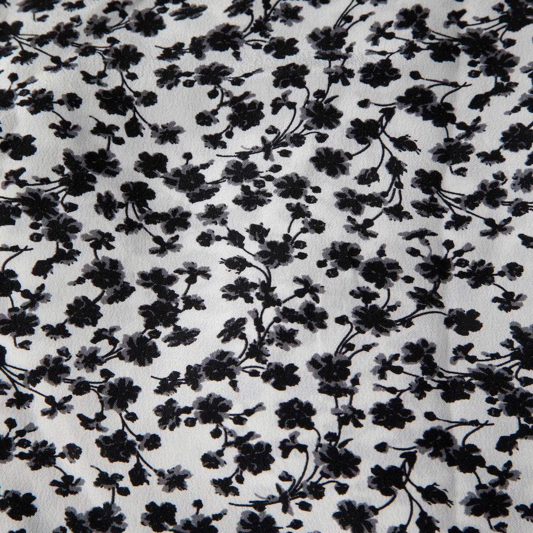 Women's Zimmermann Black Floral Short Sleeve Blouse Size XL