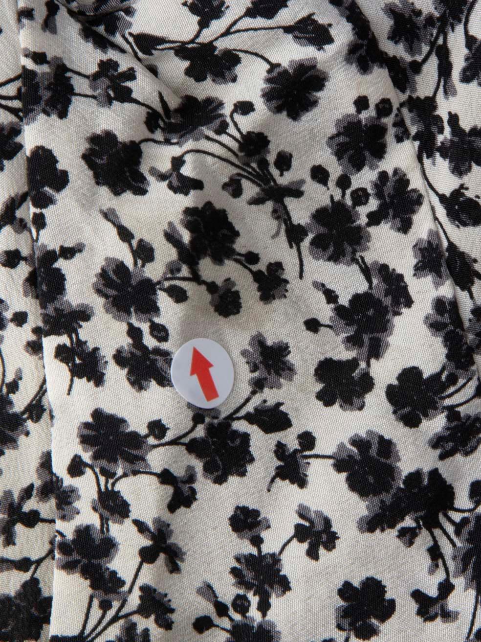 Zimmermann Black Floral Short Sleeve Blouse Size XL 2