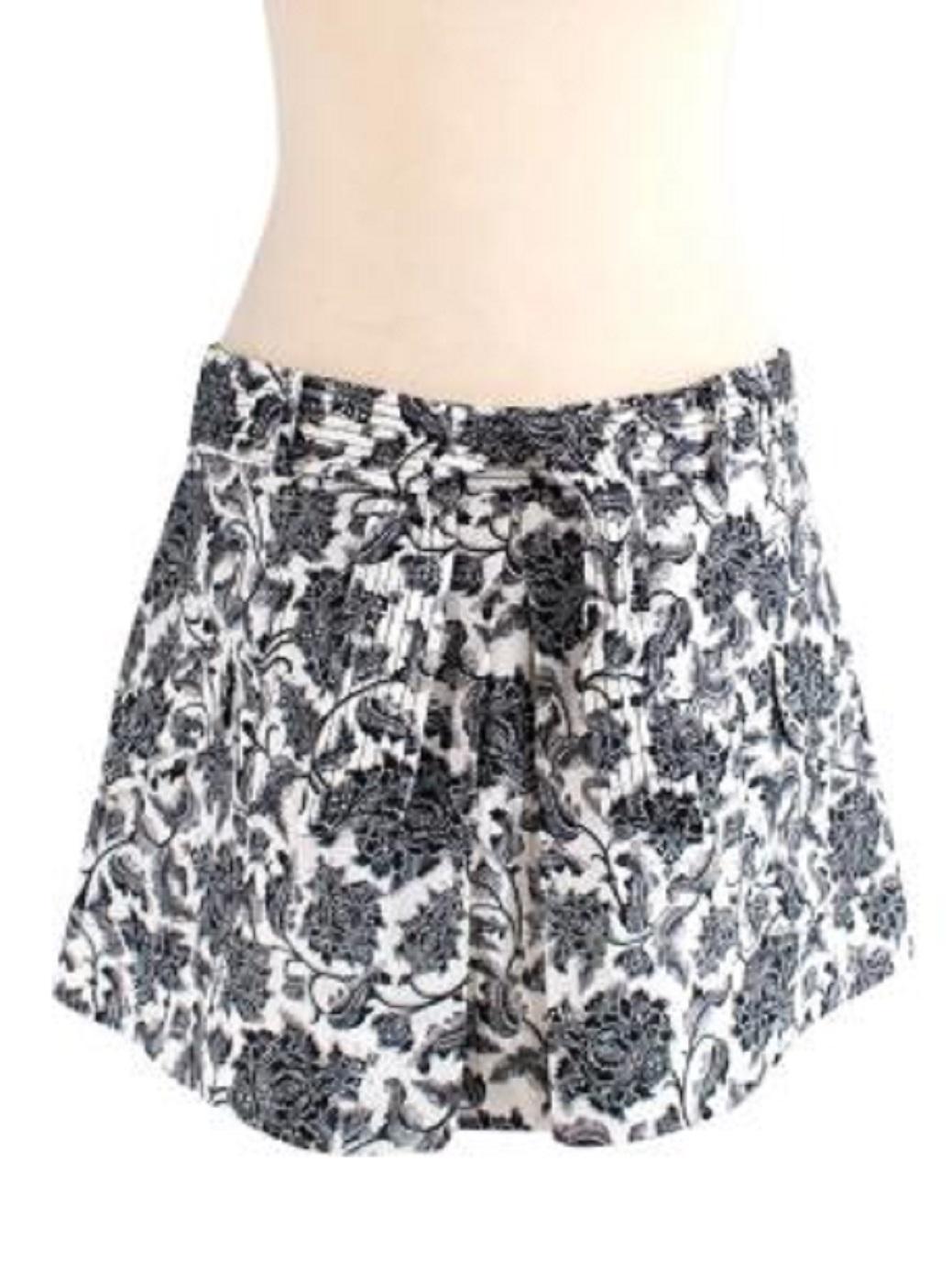 Zimmermann Black & ivory toile print silk-satin camisole & linen skirt For Sale 6