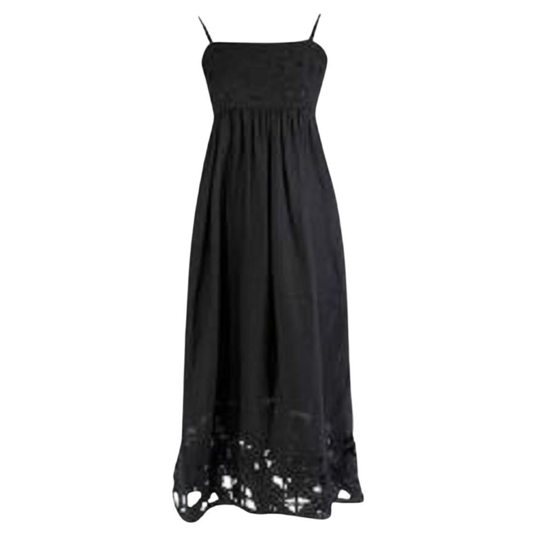 Zimmermann Black Linen Juno Dress For Sale