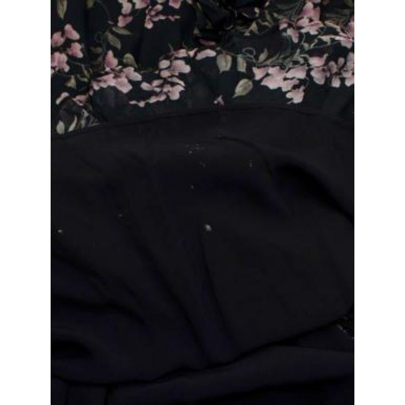 Zimmermann Black & Pink Floral Print Mini Dress For Sale 5