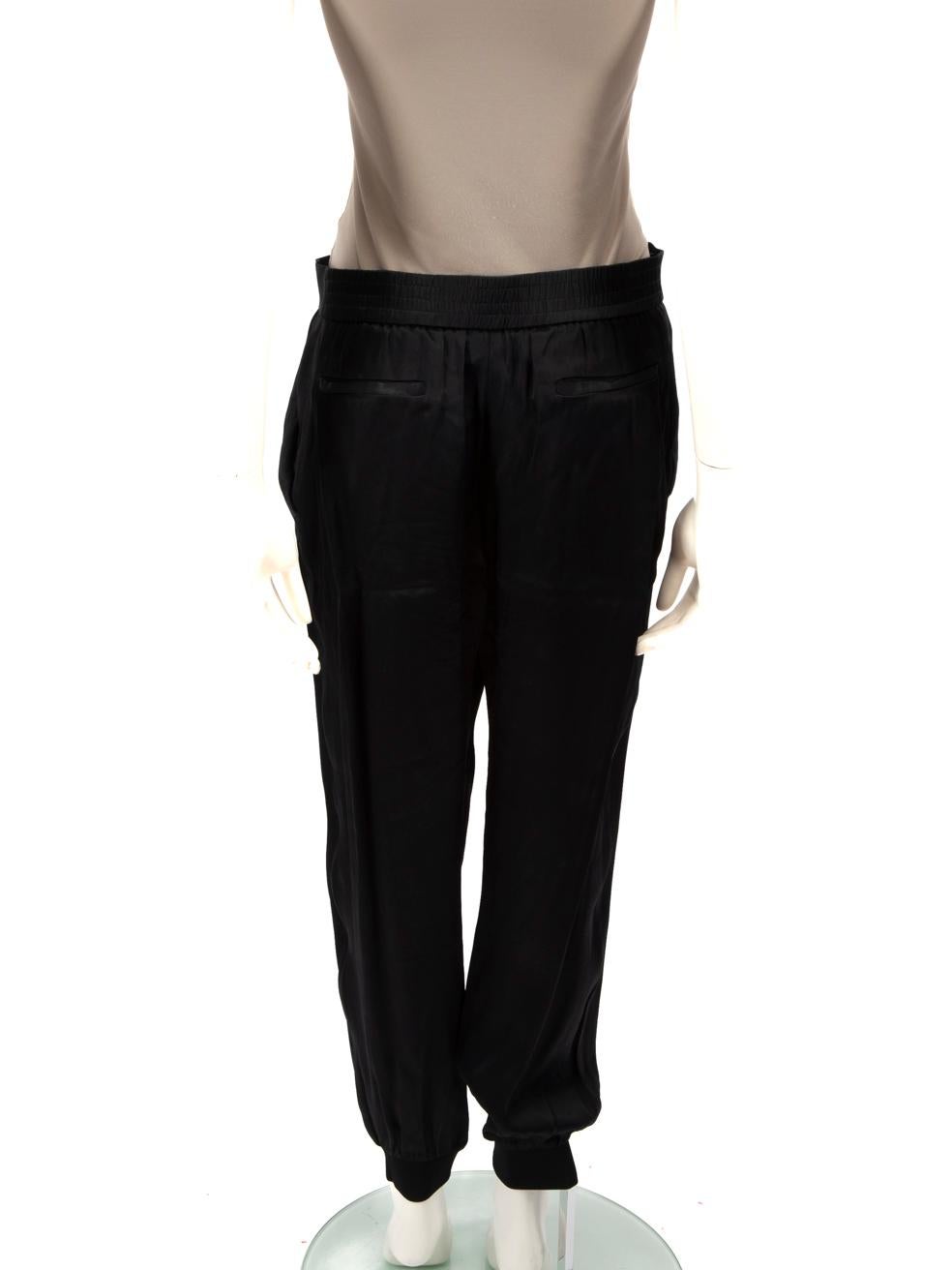 Zimmermann Black Tapered High Rise Trousers Size S In Good Condition In London, GB