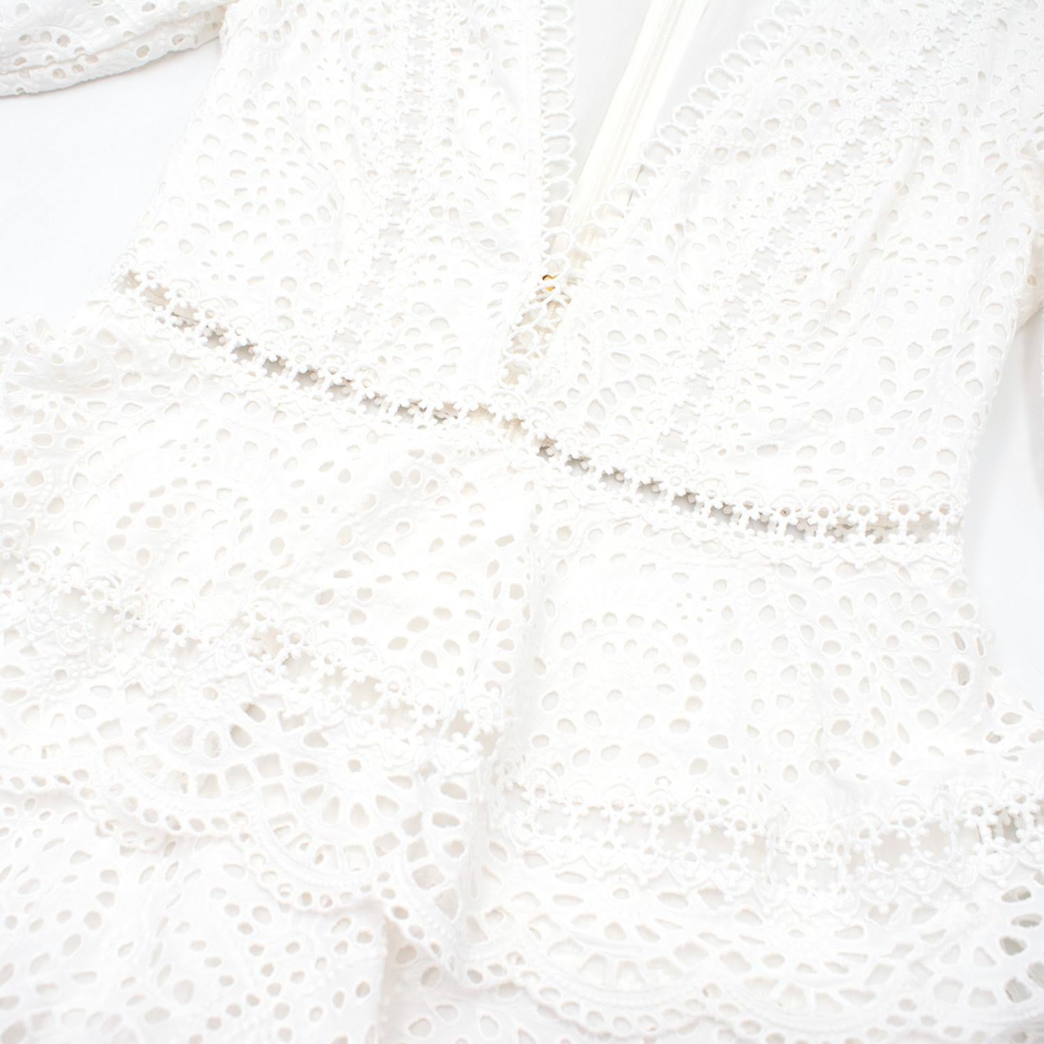 zimmermann white broderie dress