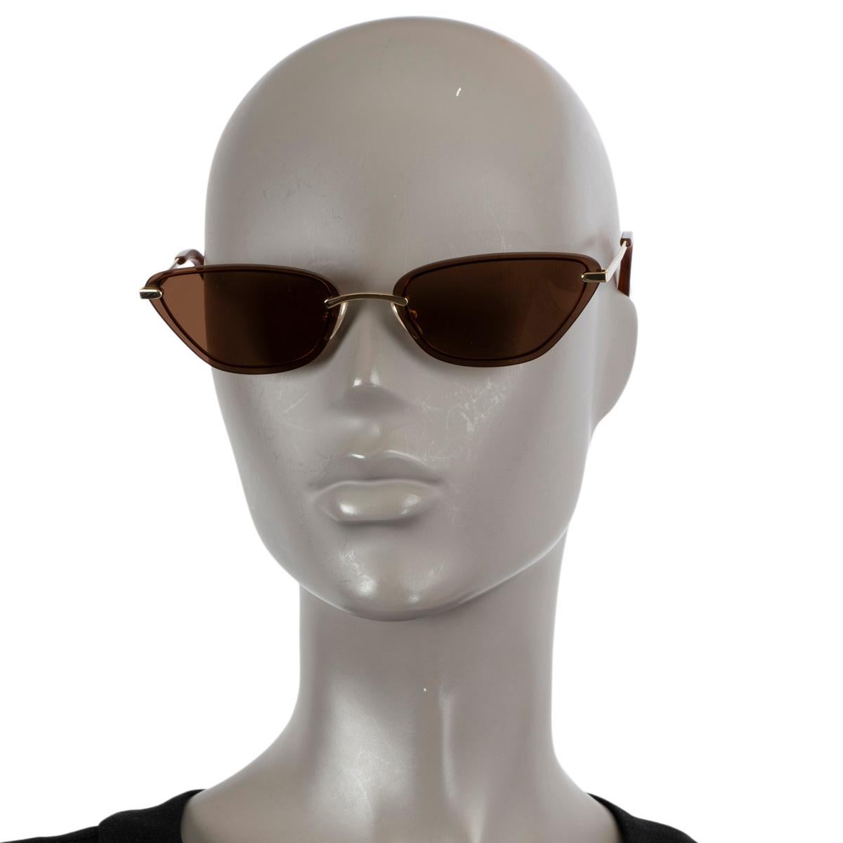 Women's ZIMMERMANN brown 2023 UPTEMPO Cat-Eye Sunglasses For Sale