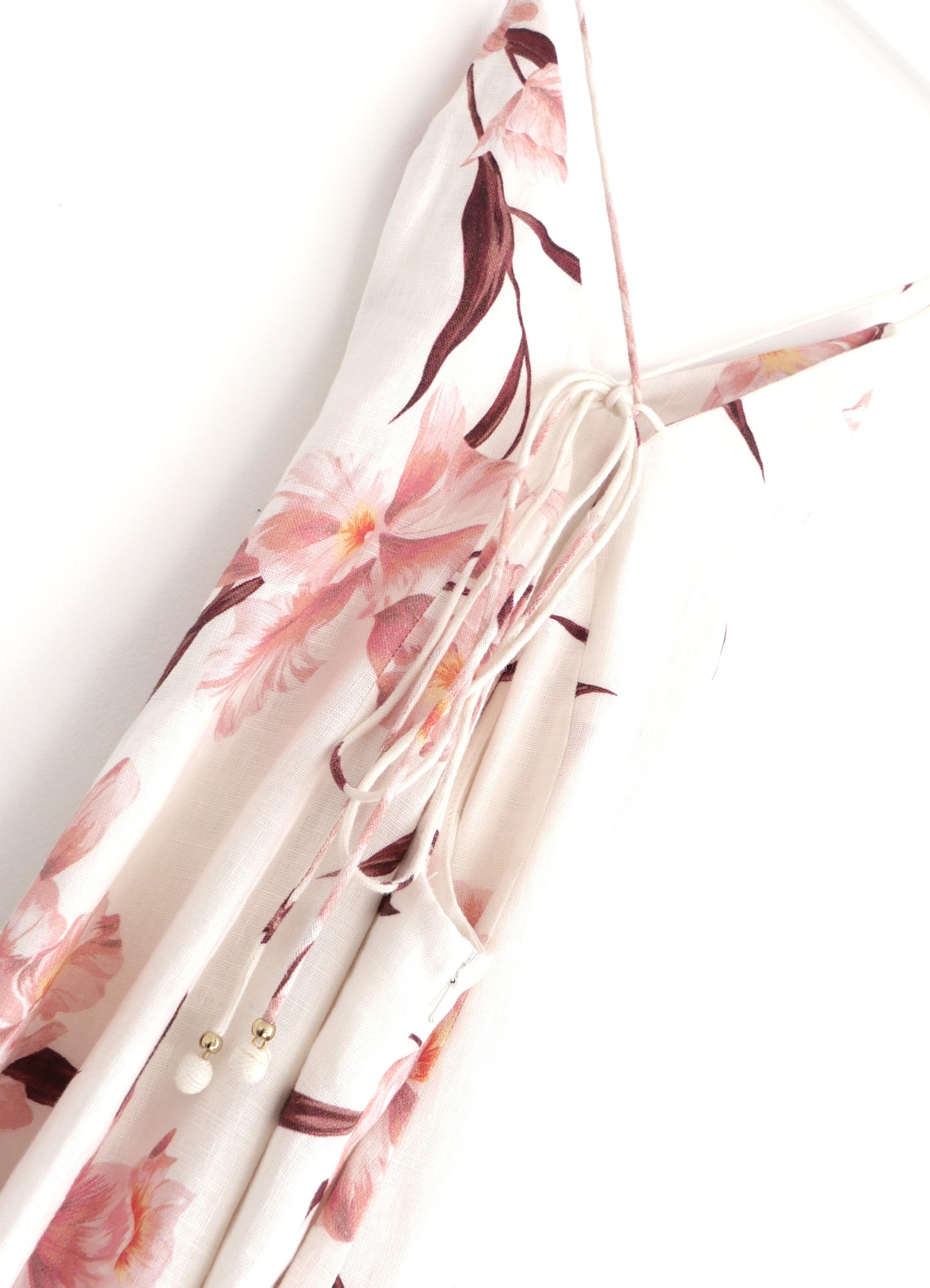 Zimmermann Corsage Linen Maxi Dress In Excellent Condition For Sale In London, GB