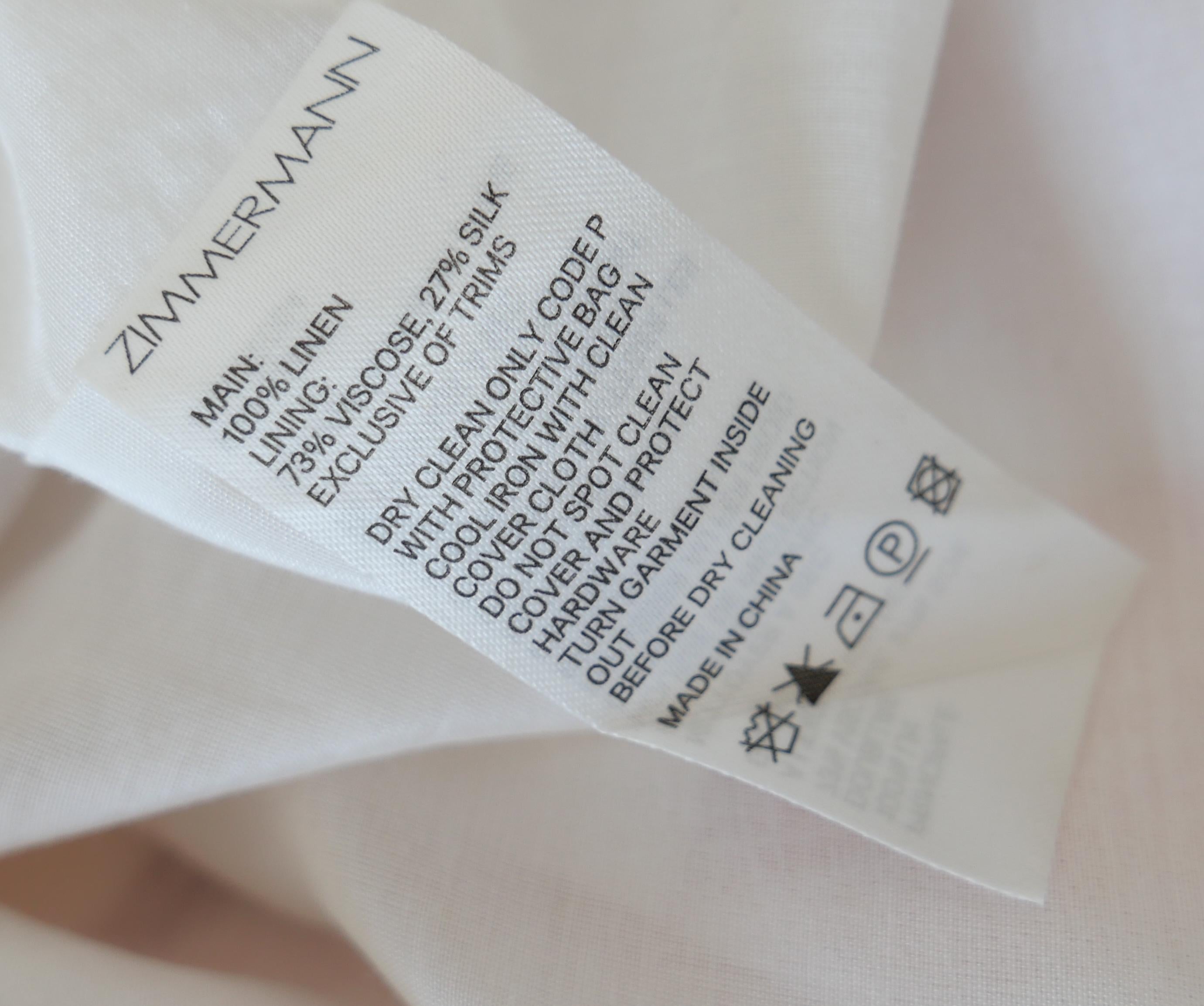 Zimmermann Corsage Linen Maxi Dress For Sale 1
