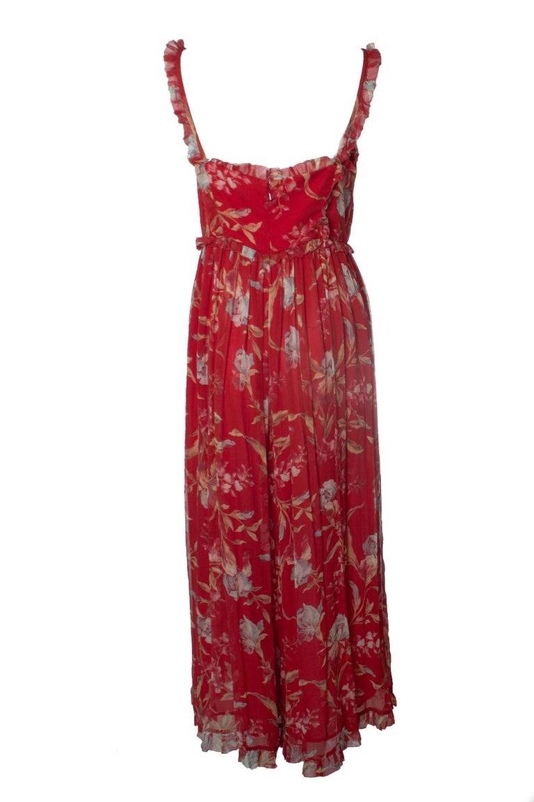 Zimmermann, Corsair Iris jumpsuit in red For Sale at 1stDibs