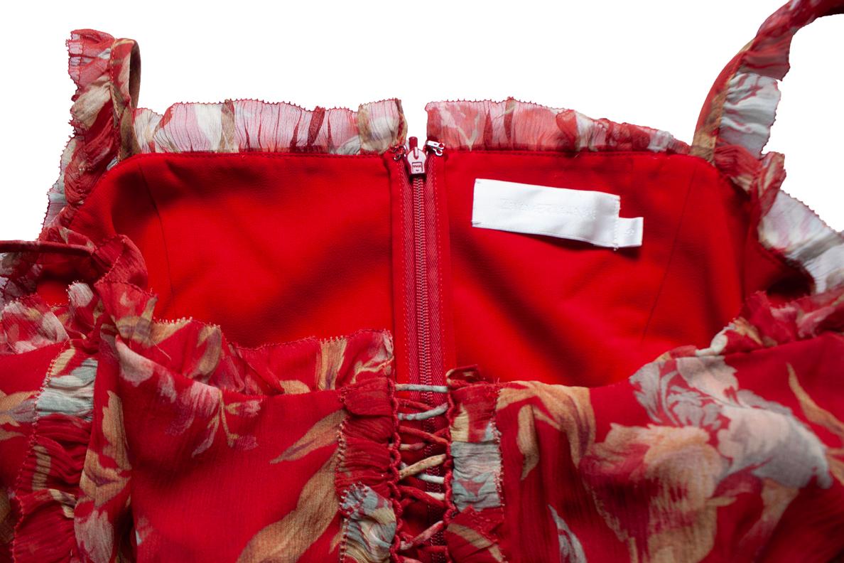 Zimmermann, Corsair Iris jumpsuit in red For Sale 1