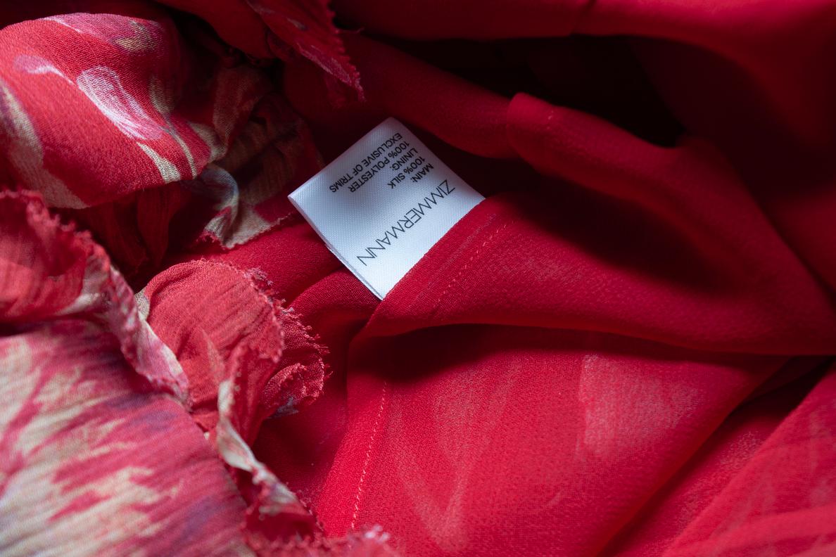 Zimmermann, Corsair Iris jumpsuit in red For Sale 2