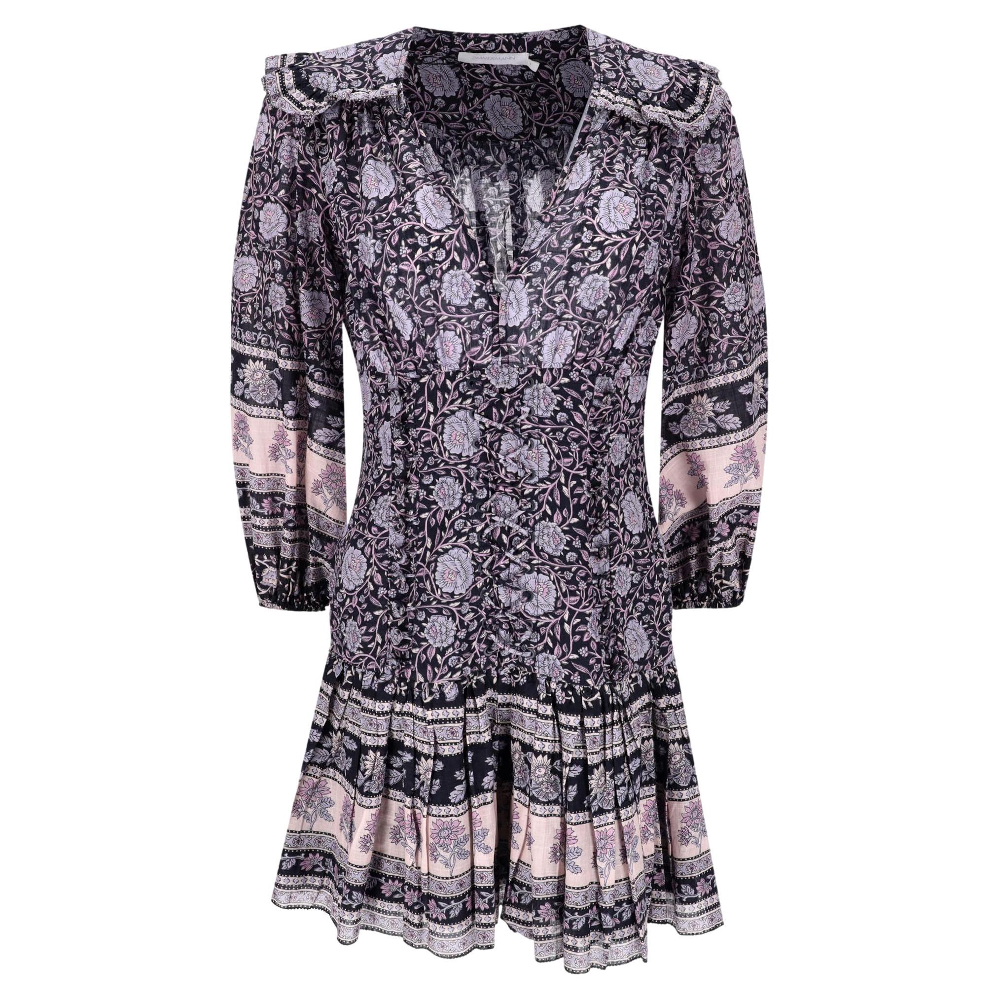 Zimmermann - Robe à volants en coton imprimé