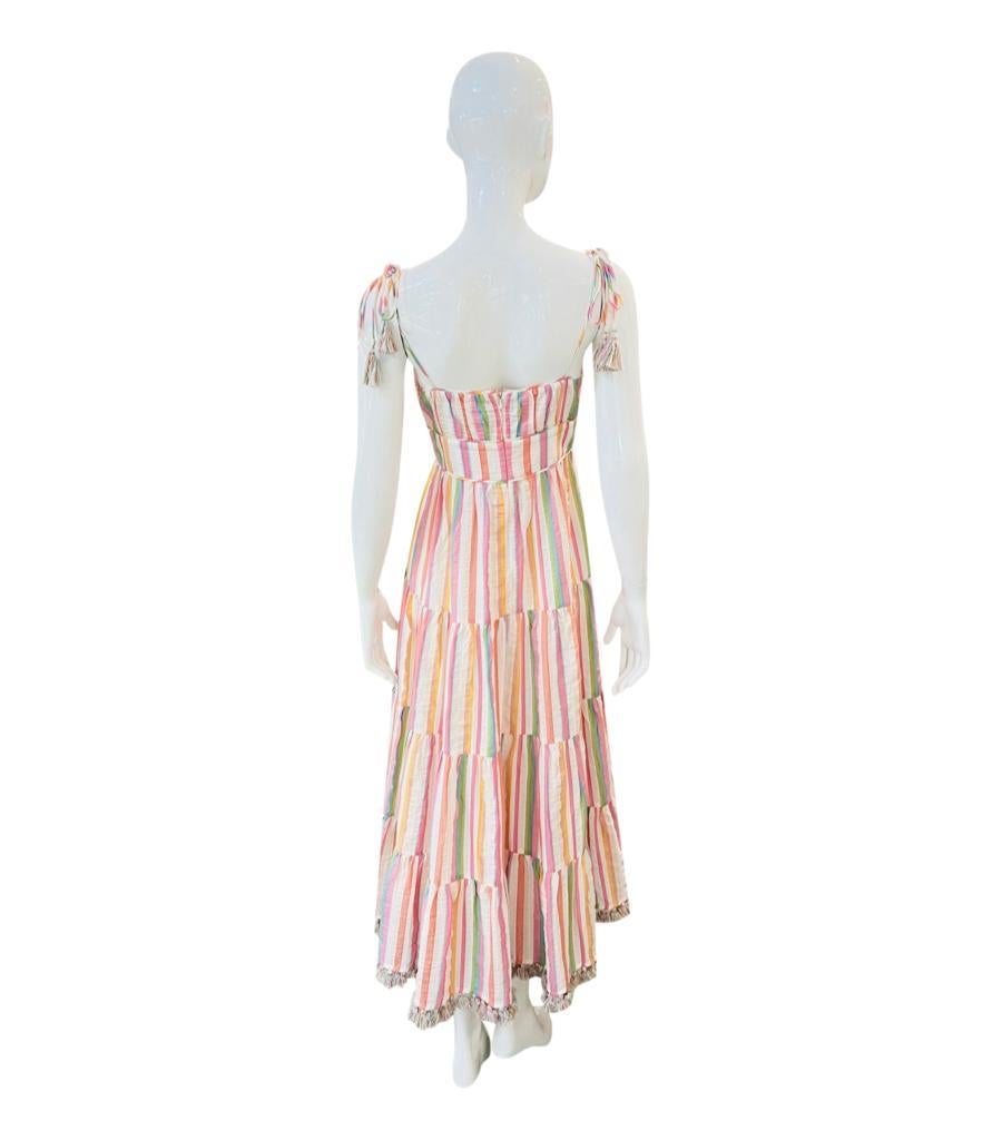 Zimmermann Cotton Striped Dress In Excellent Condition In London, GB
