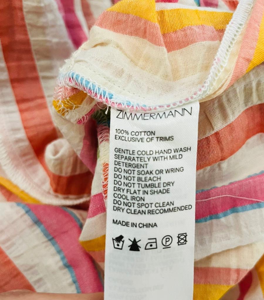 Zimmermann Cotton Striped Dress 3