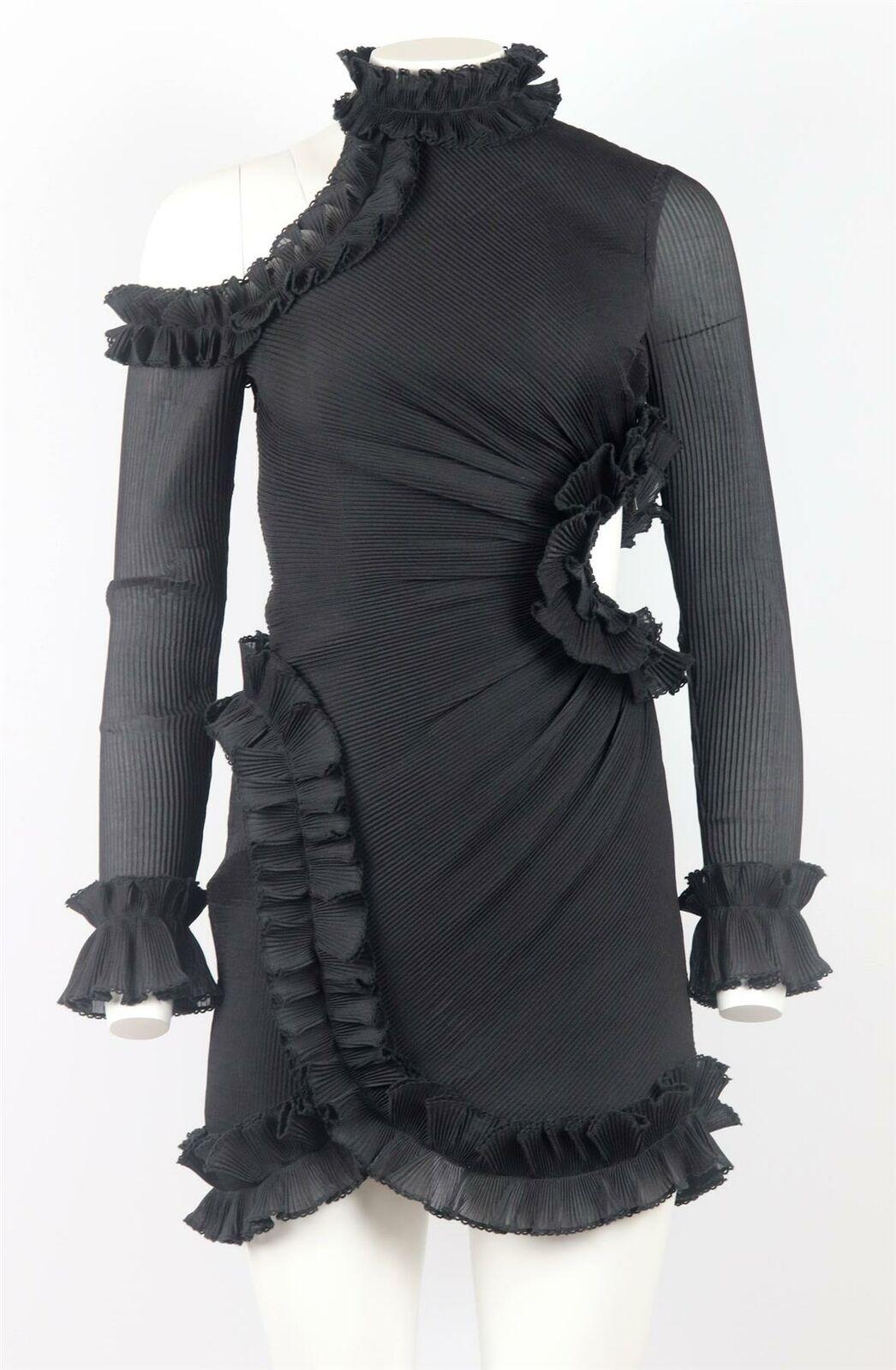 Zimmermann black ruffle dress cheap