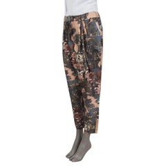 ZIMMERMANN staubige rosa Seide FLORAL PLEATED Hose 42 M