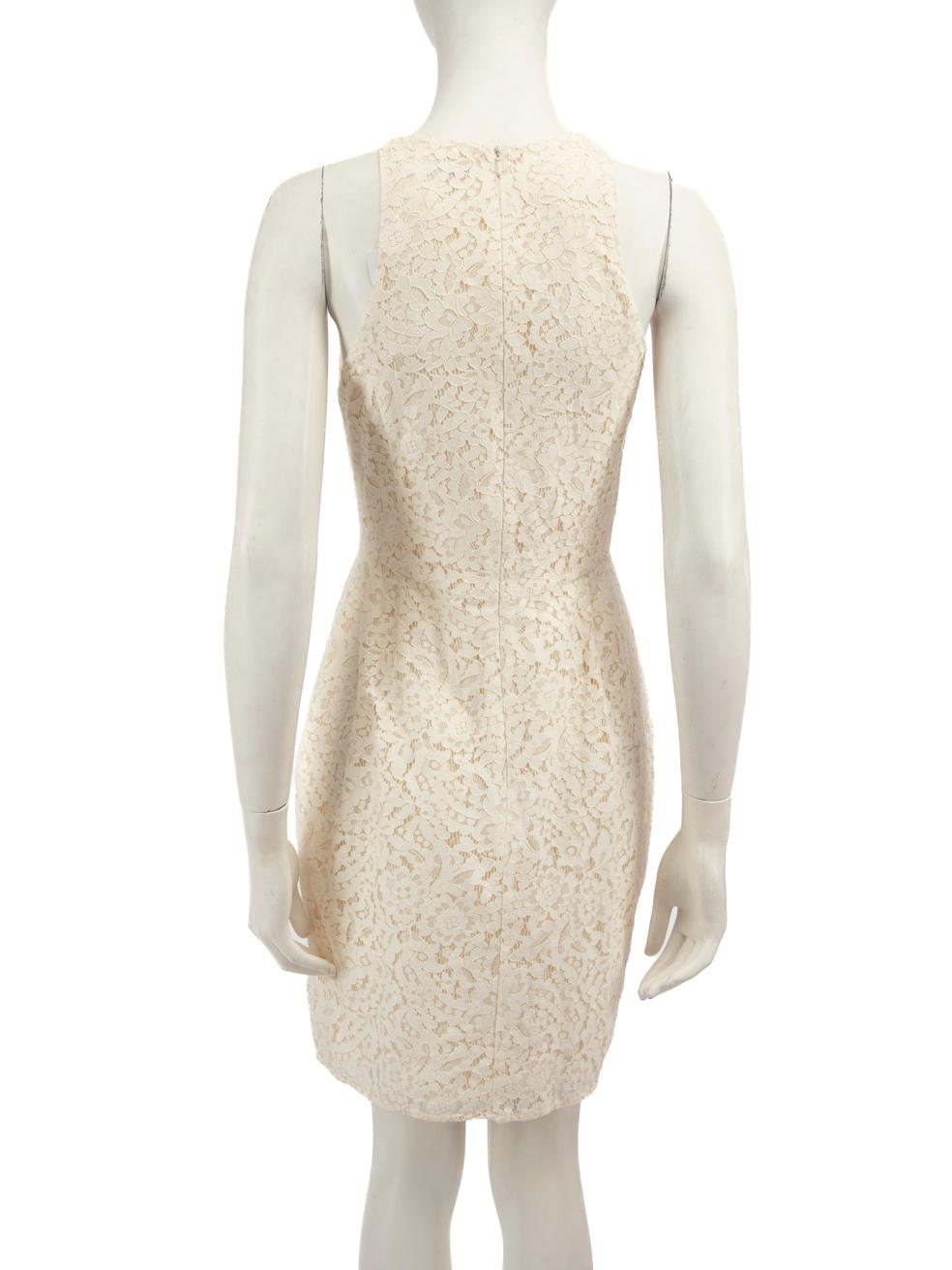 Beige Zimmermann Ecru Floral Lace Pattern Dress Size M For Sale