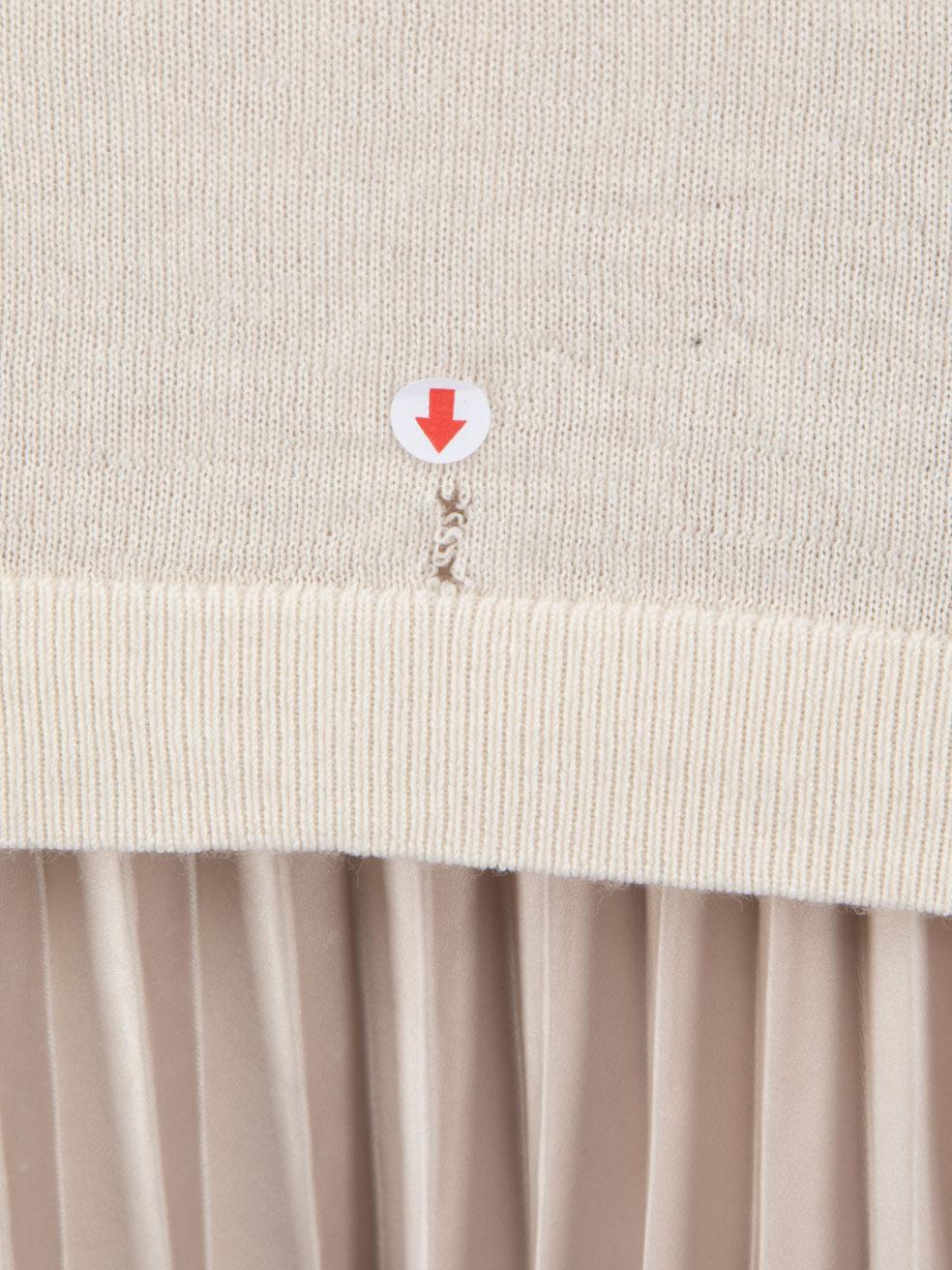 Women's Zimmermann Ecru Merino Wool Turtleneck Top Size M