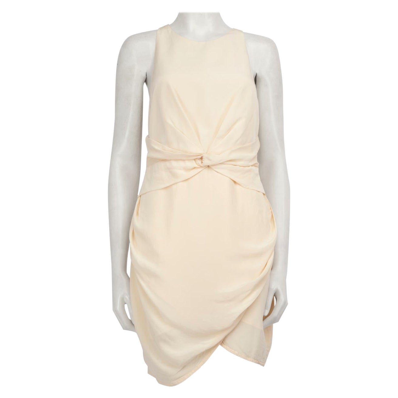 Zimmermann Ecru Silk Twist Design Dress Size XL