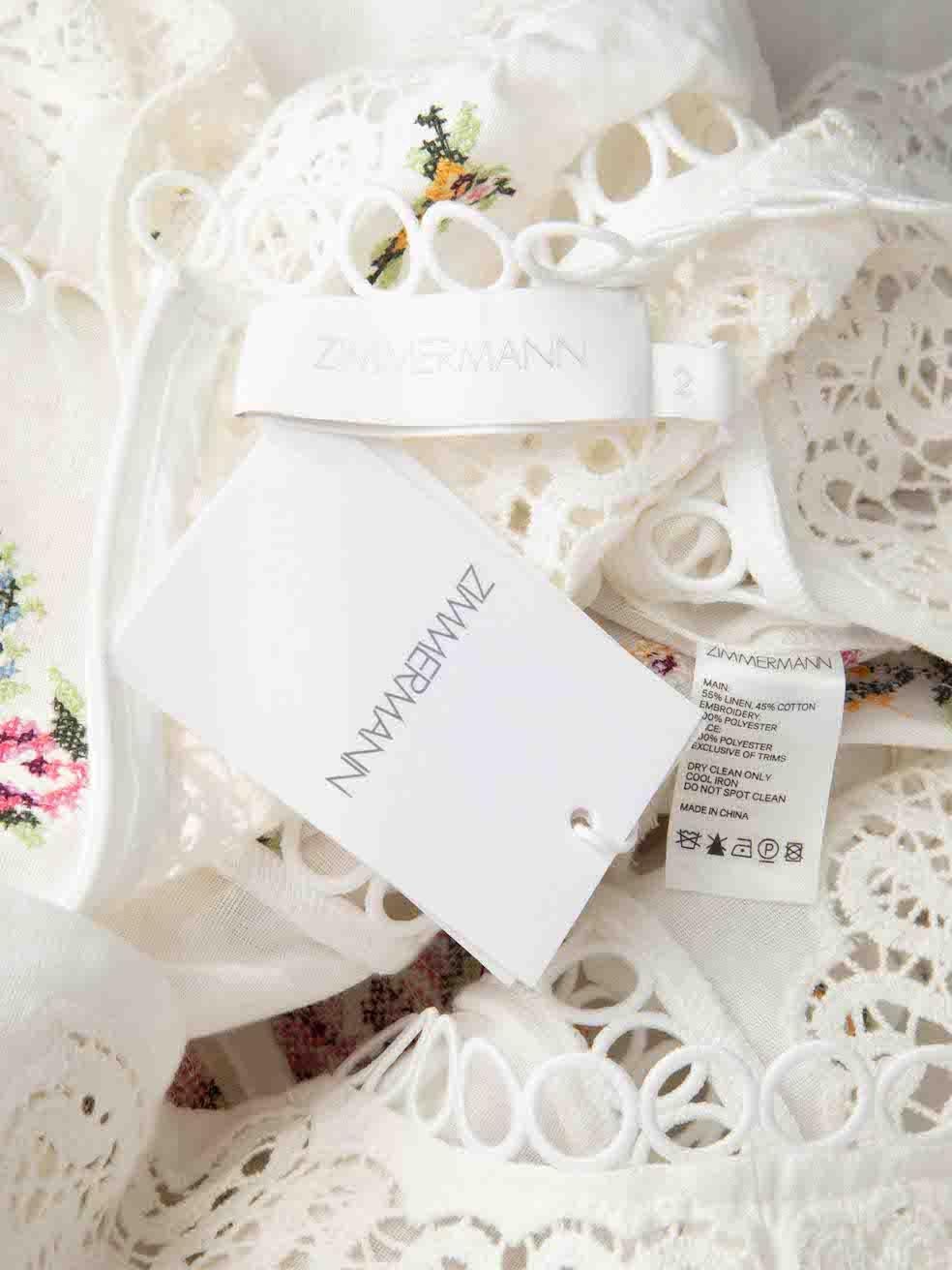  Zimmermann - Haut en dentelle à motifs floraux, taille L Pour femmes 