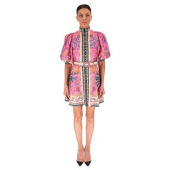 Zimmermann Floral Print Linen Mini Dress