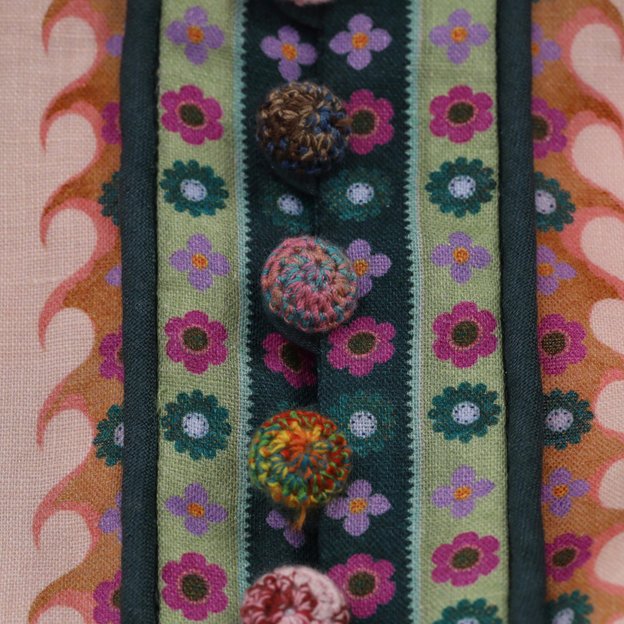 De las mujeres Mini Vestido de Lino con Estampado Floral Zimmermann