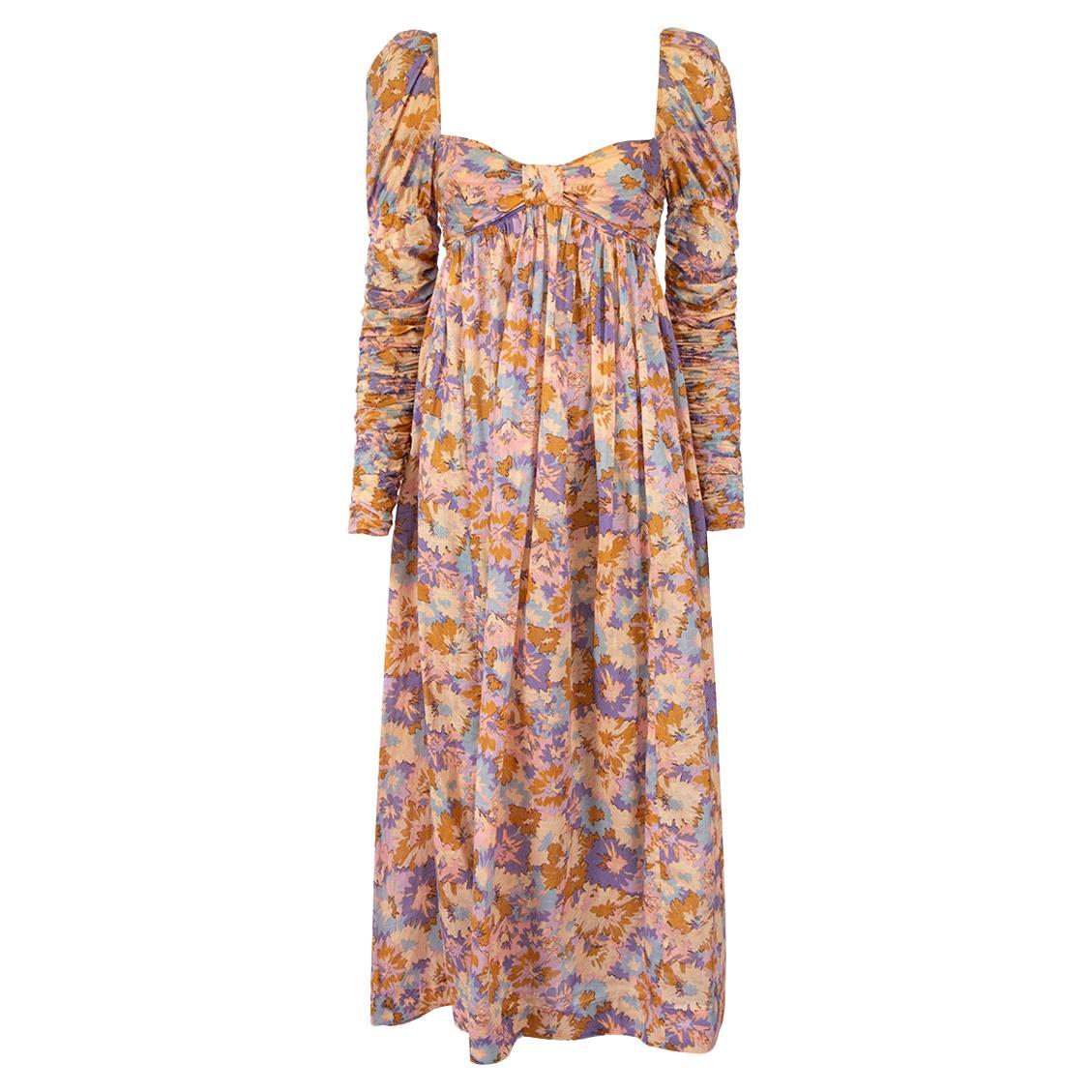 Zimmermann Floral Print Maxi Dress Size XS For Sale