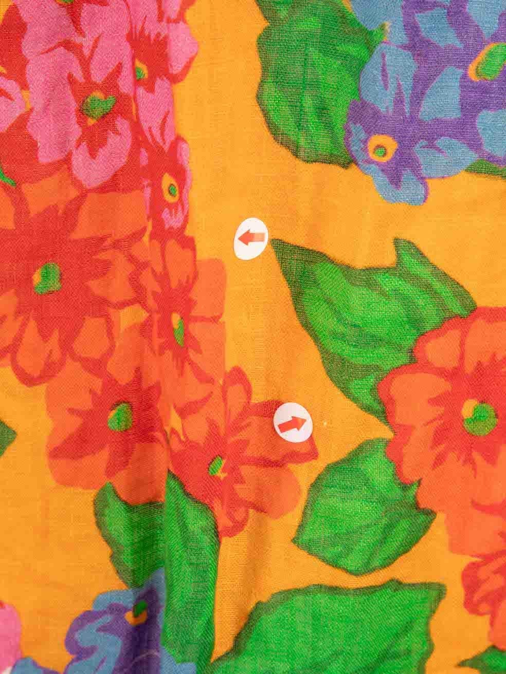 Women's Zimmermann Floral Print Ruffle Sleeve Mini Dress Size XS