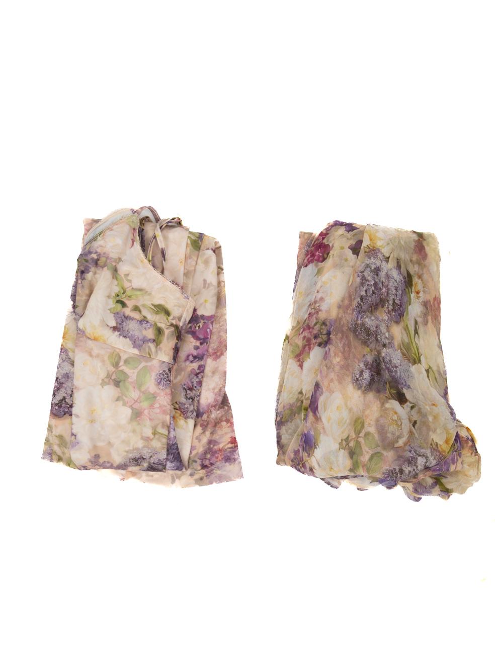 Zimmermann Floral Silk Maxi Dress with Slip Size M 1