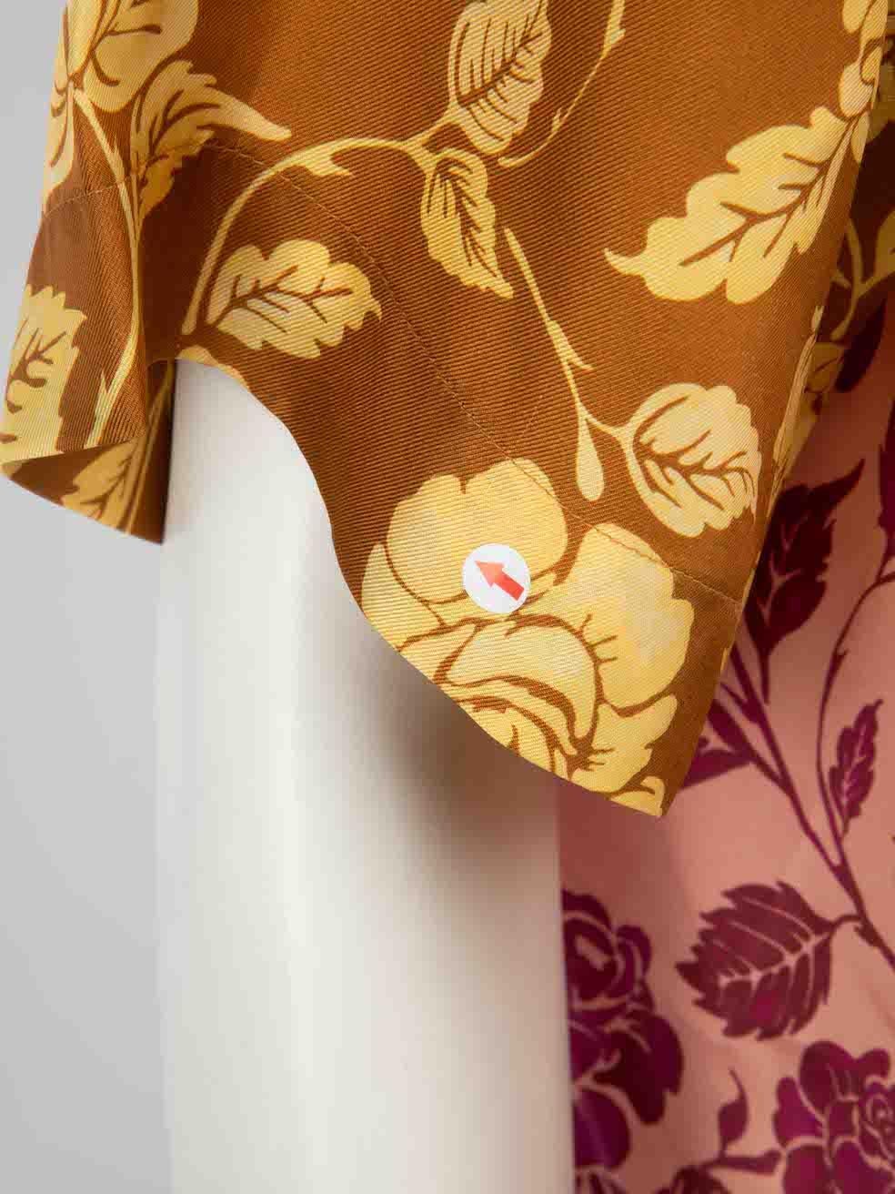 Women's Zimmermann Floral Silk The Lovestruck Silk Shirt Size M For Sale