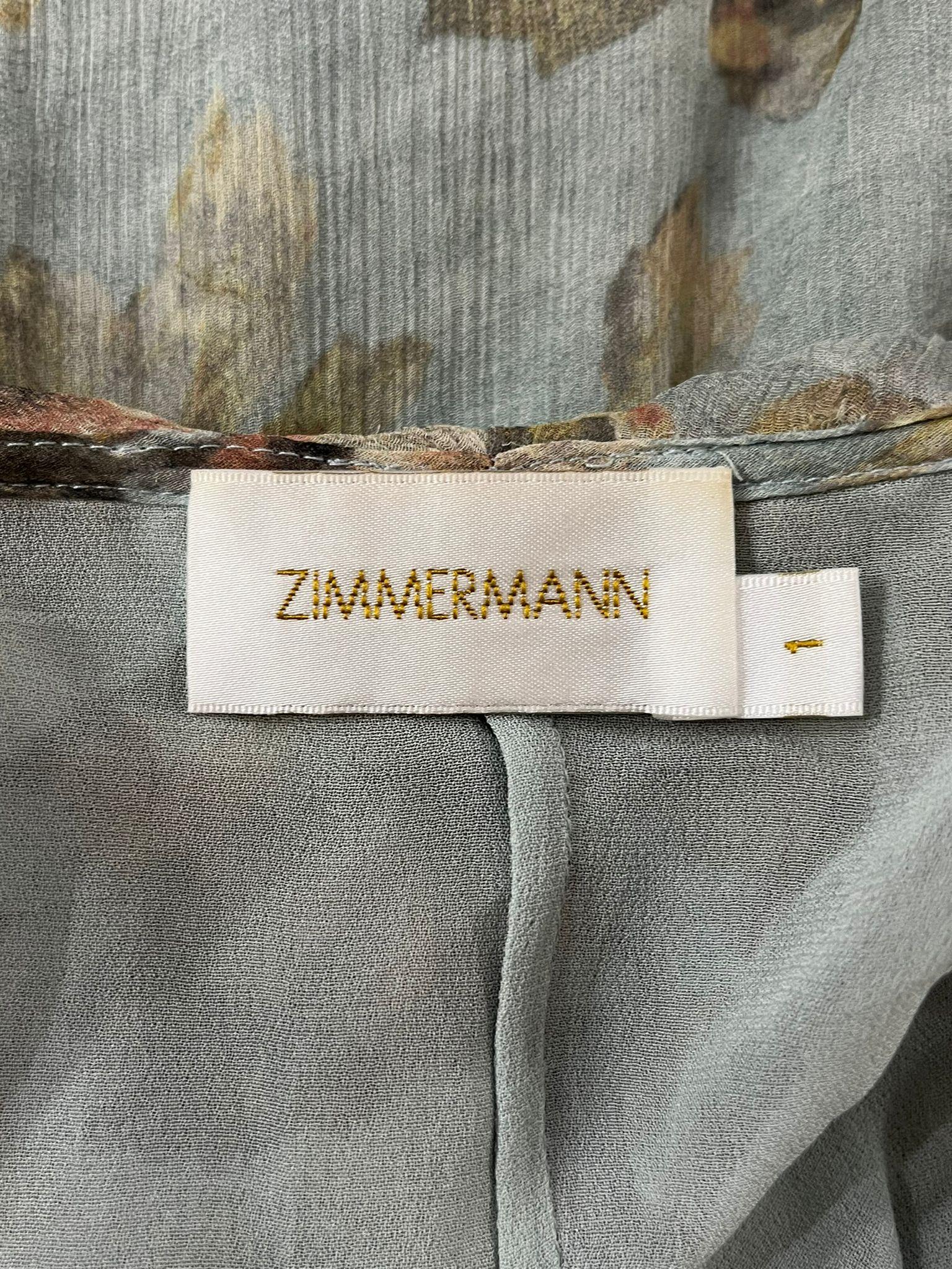 Women's Zimmermann Frill Tiered Silk Dress For Sale