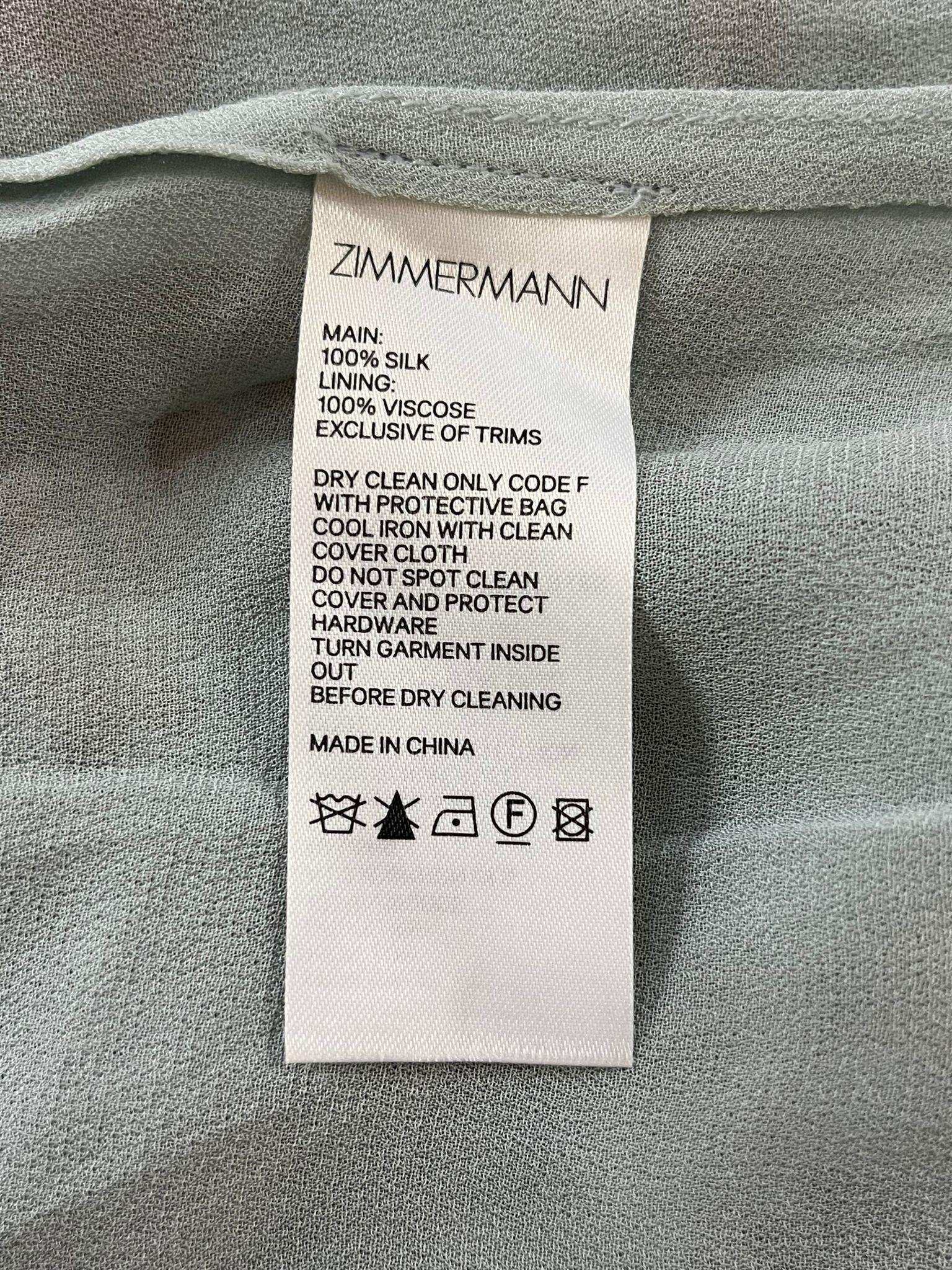 Zimmermann Frill Tiered Silk Dress For Sale 1