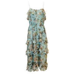 Zimmermann Frill Tiered Silk Dress