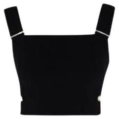 Zimmermann Gold Hardware Detail Cutout Crop Top