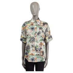 ZIMMERMANN green cotton JULIETTE HAWAII PRINTED Button Up Shirt 1 S