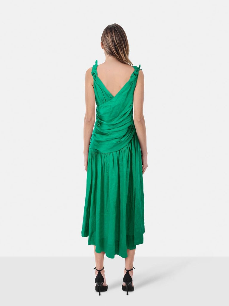 zimmermann green maxi dress Zimmermann // Green Ottie Swing Maxi Dress – VSP Consignment main image 0
