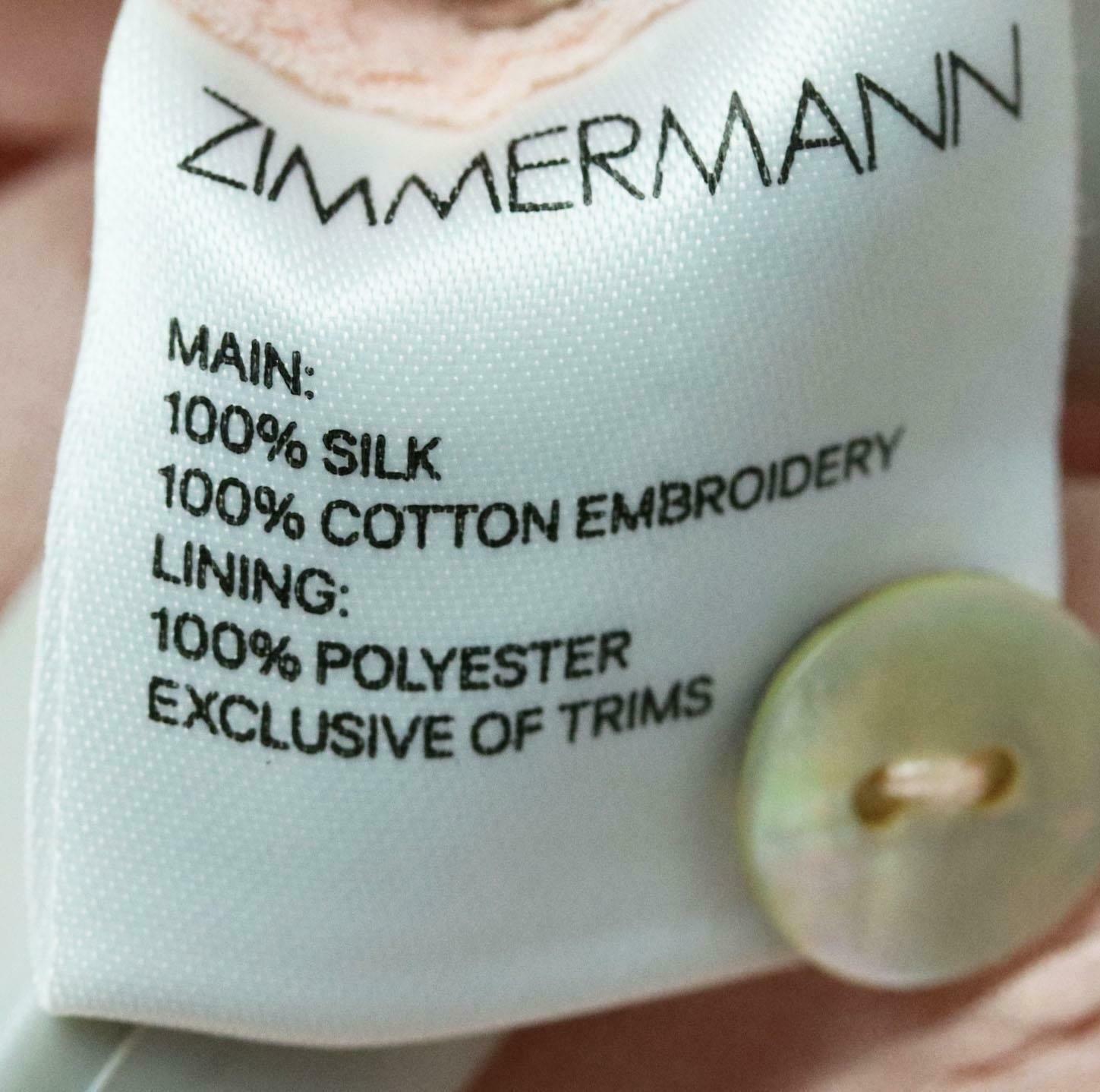 Zimmermann Henna Florting Fringe Trimmed Embroidered Silk Chiffon Playsuit 1